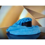 Cumpara ieftin Eșarfă Mătase Naturală Unisex, Bleu, 190x60 cm, Made in Italy, Motive Florale, Premium