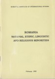 Romania. National, ethnic, linguistic and religious minorities, 1993