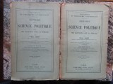 HISTOIRE DE LA SCIENCE POLITIQUE-PAUL JANET 2 VOL