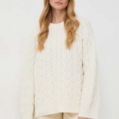 Ivy Oak pulover de lana femei, culoarea bej, călduros