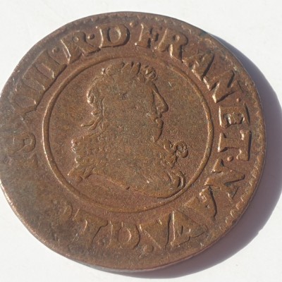 Franța Double Tournois 1633 A Ludovic Xlll foto