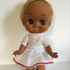 Papusa veche vintage Kewpie Cupie, 26cm, cauciuc, stanta JAPAN, par blond