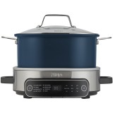 Multicooker Ninja Foodi PossibleCooker 8 in 1 MC1101, 1400W, 6 L, 8 functii, vas detasabil, albastru