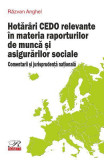 Hotăr&acirc;ri CEDO relevante &icirc;n materia raporturilor de muncă și asigurărilor sociale - Paperback brosat - Răzvan Anghel - Rosetti Internaţional