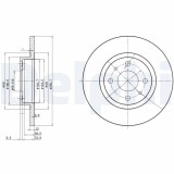 DELPHI BG2411 Disc frana