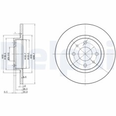 DELPHI BG2411 Disc frana