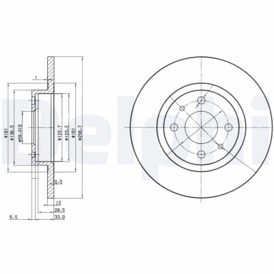 DELPHI BG2411 Disc frana foto