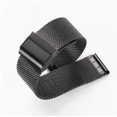Br??ar? Pentru Ceas neagr? mesh milanez? cu siguranta 20mm 22mm 24mm WZ2906