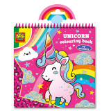 Carte de colorat Unicorn, SES Creative