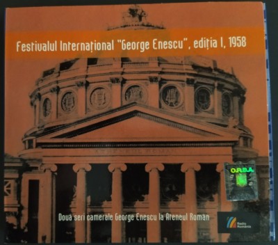 2CD ORIGINAL DIGIPACK: FESTIVALUL INTERNATIONAL &amp;quot;GEORGE ENESCU&amp;quot;, EDITIA I, 1958 - DOUA SERI CAMERALE GEORGE ENESCU LA ATENEUL ROMAN (2010) foto