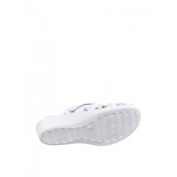 Saboti medicali piele &ldquo;Tellus&rdquo; 51-08/02 Alb cu flori - 36