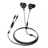 Cumpara ieftin Casti in-ear cu fir Bluedio Li, Difuzor de 13mm, 115dB, 32&Omega;, Microfon HD, Jack placat cu aur, Design magnetic, Negru