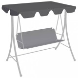 VidaXL Copertină de rezervă leagăn grădină antracit 188/168x145/110cm