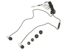 Căști In-Ear cu Microfon Negru-Argintiu Jack 3,5mm