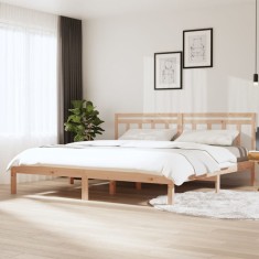 vidaXL Cadru de pat, 200x200 cm, lemn masiv de pin 3100609