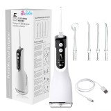 Cumpara ieftin Irigator Oral Profesional pentru Dus Bucal, Sofia CONCEPT&reg;, 5 Trepte, IPX7, 2200mAh, 330 ML, White