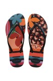 Havaianas slapi SLIM PATCHWORK femei, culoarea negru, cu toc plat, 4148944.9446