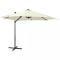 vidaXL Umbrelă &icirc;n consolă cu st&acirc;lp și LED-uri, nisipiu, 300 cm 312328