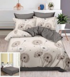 Cumpara ieftin Lenjerie Pat Bumbac 4 Piese Eugenia SF033 Bej Gri 240x250cm