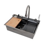 Cumpara ieftin Chiuveta multifunctionala bucatarie Catania inox 304 cu baterie digitala