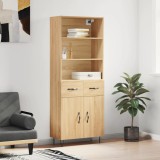 vidaXL Dulap &icirc;nalt, stejar sonoma, 69,5x34x180 cm, lemn compozit