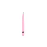 Penseta Sprancene, Profesionala, W7, Slanted Tweezers, Pink
