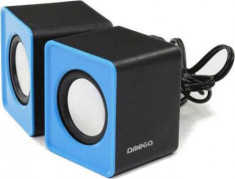 Boxe 2.0 2x3W USB albastru Omega foto