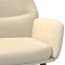 Scaun de relaxare, crem, material textil - 6