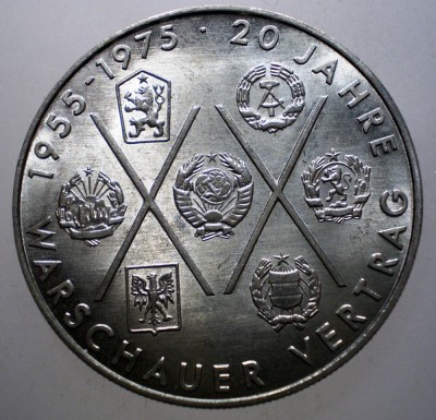 2.036 GERMANIA RDG DDR WARSAW PACT 10 MARK 1975 A AUNC foto