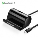 Micro USB OTG Cable Adapter with Cradle 50cm-Culoare Negru