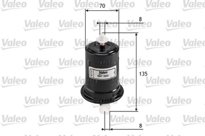 VALEO 587024 filtru combustibil foto