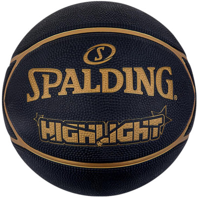 Mingi de baschet Spalding Highlight Ball 84355Z negru foto