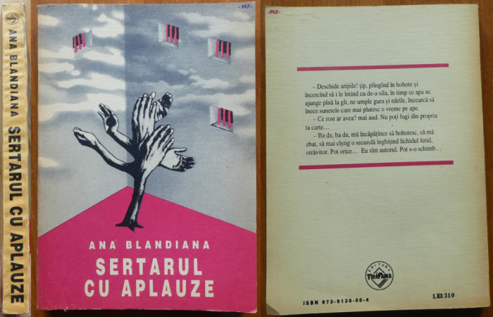 Ana Blandiana , Sertarul cu aplauze , 1992 , editia 1 cu autograf