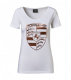 Tricou Dama Oe Porsche Essential Marimea XL Alb / Gold WAP8220XL0K