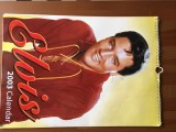 ELVIS Presley calendar 2003 king of rock music fan muzica foto color alb negru