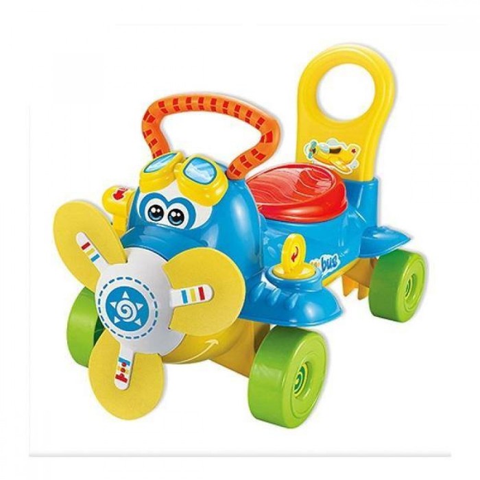 Antemergator 2 in 1 pentru copii Slipping Airplane Bleu