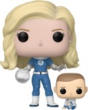 Figurina - Funko Pop! &amp; Buddy - Marvel: Fantastic 4 - Invisible Woman &amp; Franklin | Funko