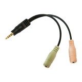 ADAPTOR audio LOGILINK 3.5 stereo 4p. male to 2 x 3.5stereo female &quot;CA0021&quot; (timbru verde 0.08 lei)