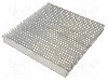 Radiator presat, aluminiu, 200mm x 200mm, naturala, STONECOLD - RAD-C20025/200