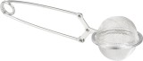 Infuzor pentru ceai MagicHome din inox, tip cleste, 15,5x5 cm