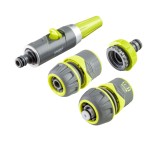 Set duza furtun, adaptor robinet 3/4&quot; 1&quot; si conectori Luxe, Gardex 404000