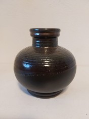 Vaza ceramica Strehla 1421, GDR (Germania), anii 60, Mid-Century Modern Design