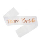 Esarfa Team Bride, Rose Gold,pentru Petrecerea Burlacitelor