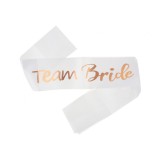 Esarfa Team Bride, Rose Gold,pentru Petrecerea Burlacitelor