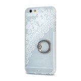 Husa SAMSUNG Galaxy J5 (2015) J500F - Lace Ring (Alb), Plastic, Carcasa