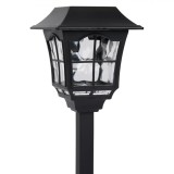 Lampă Solară, Vitraliu, 32 cm, Culoare Negru, Material Plastic, Oem