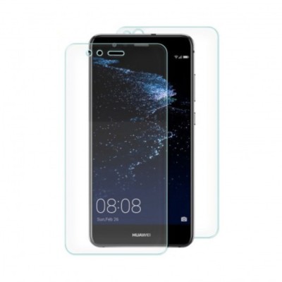 Folie de protectie fata-spate plastic pentru huawei p smart, transparent foto