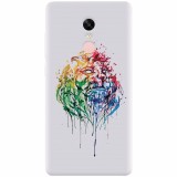 Husa silicon pentru Xiaomi Redmi Note 5A Prime, Paint Illustration Lion Head