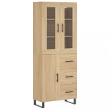 Cumpara ieftin Dulap inalt, stejar sonoma, 69,5x34x180 cm, lemn compozit