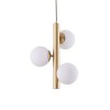 Lustra LED, 3 globuri albe, dulie G9, lungime reglabila 1M